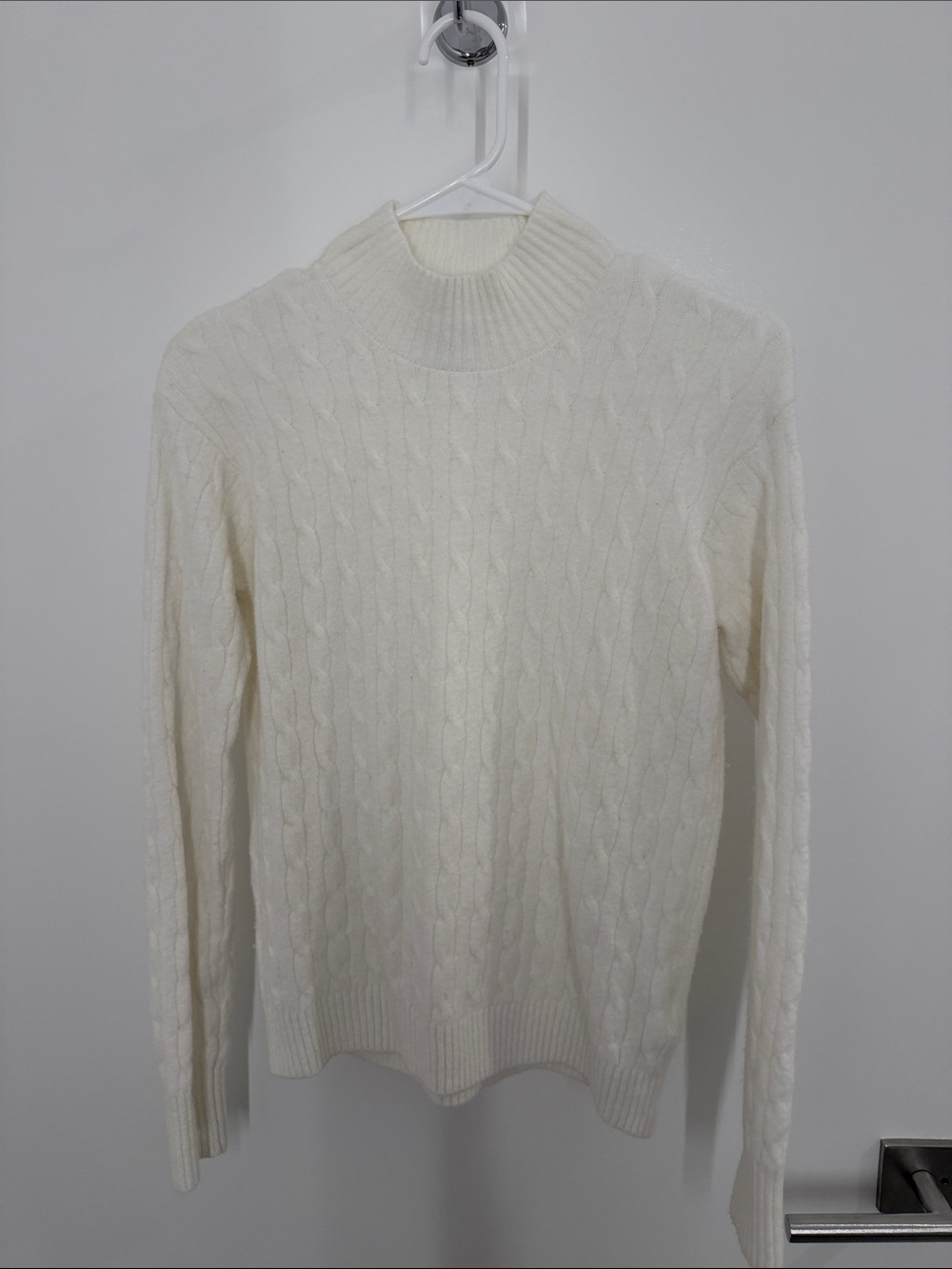 J. Crew Extra-Soft Cream Knit Sweater
